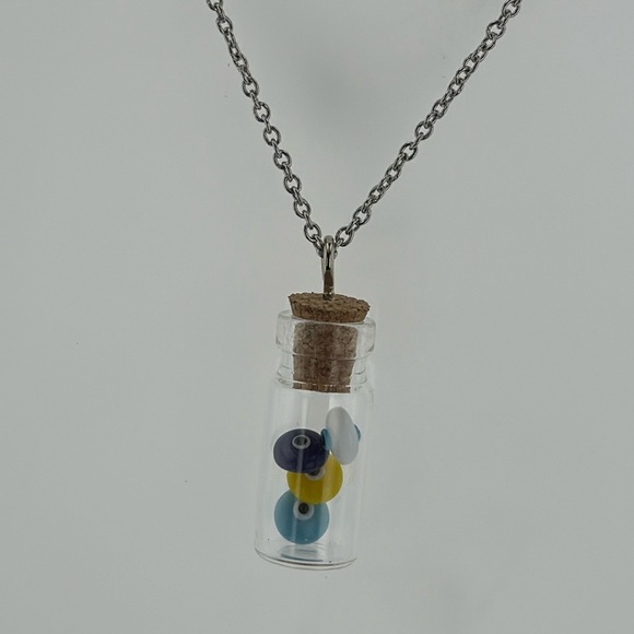 Jewelry - Evil Eye CZ Sterling Silver 16” Necklace